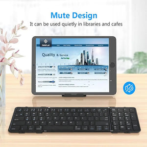 JOMAA Foldable Rechargeable Bluetooth Wireless Keyboard