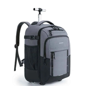 BAGSMART Large Capacity Waterproof Wheeled Travel Backpack