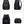 Black waterproof travel backpack set of angles showing front, back, side, and base