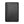 Black leather passport wallet, textured finish with small embossed logo on front