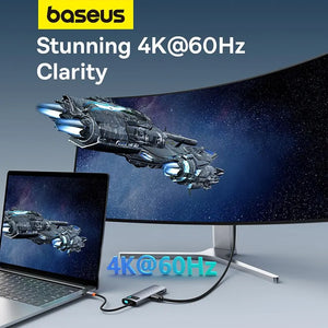 BASEUS Metal Gleam Series 7in1 USB-C Multiport Adapter and USB Hub