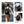 Black waterproof backpack with adjustable shoulder straps, worn on back