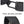 Black crossbody sling bag with quick-access pocket and adjustable buckle strap.