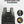 Waterproof travel backpack with ventilated back panel and padded shoulder straps