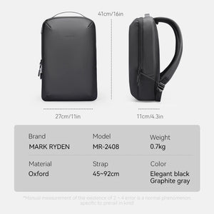 MARK RYDEN MR2408 Compact Lightweight Waterproof Durable Laptop Backpack