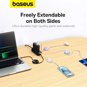 BASEUS Free2Draw 100W Retractable USB-C to USB-C Fast Charging Cable