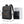 Black commuter backpack front and side views with laptop sleeve and side storage pockets
