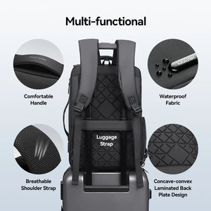 MARK RYDEN MR9533 Lightweight Waterproof Compact Backpack with USB Charging Port