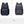 Blue and grey waterproof travel backpacks with front pockets and top handle