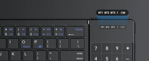 AUSDOM Sofkeys Air3 Foldable Rechargeable Bluetooth Wireless Keyboard