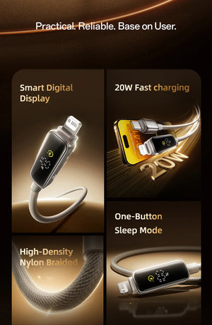 BASEUS Vipow Series 20W USB-C to Lighting Fast Charging Cable