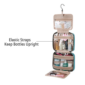 BAGSMART Lightweight Waterproof Cosmetic and Toiletries Bag