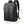 Black waterproof commuter backpack with front buckle pocket and padded shoulder straps