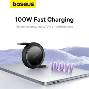 BASEUS Free2Draw 100W Retractable USB-C to USB-C Fast Charging Cable