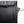 Black roll-top backpack with hidden side pocket detail near the front flap