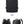 Black business and travel backpack with front straps and side zipper pocket
