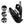 Black open-top travel backpack with interior organizers and water bottle pocket