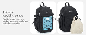 BAGSMART 3in1 Lightweight Cross Body and Compact Backpack