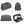 Black toiletry bag shown from multiple angles; open interior reveals organized compartments.