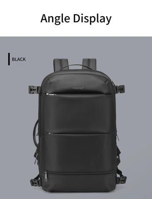 TIGERNU B9831 Expandable Vacuum Compression Waterproof Travel Backpack with Pump