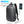 Grey waterproof travel backpack with USB charging port, padded back and shoulder straps