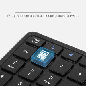 JOMAA Mini Rechargeable Wireless Numeric Keypad with Touchpad