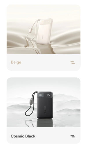 BASEUS EnerFill FC11 Digital Display Power Bank with Built-In Cable