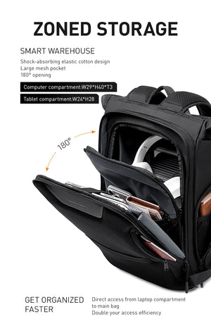 MARK RYDEN MR2832 Expandable Large Capacity Waterproof Travel Backpack