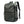 Dark green waterproof travel backpack with top handle, front strap buckles, and adjustable shoulder strap