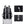 Black travel backpack with trolley sleeve handle slot and front security pocket