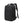 Black expandable large capacity waterproof travel backpack with front zipper pocket and shoulder strap