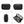Black waterproof tech storage bag with front pocket and open organizer compartments