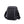 Compact waterproof messenger bag in dark black with front zip pocket and adjustable strap