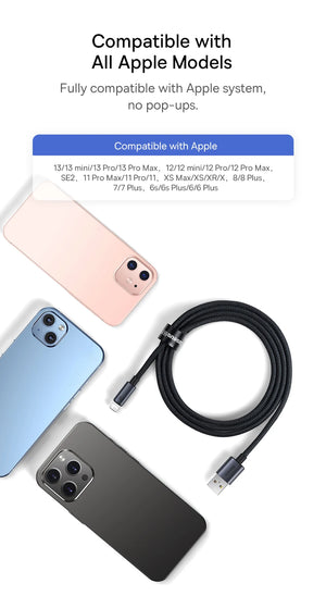 BASEUS Minimalist Series 2.4A USB-A to Lightning Fast Charging Cable