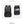 Black travel backpack with front zip pocket and open interior compartment view
