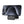 Black leather MagSafe card holder wallet attached to phone back with kickstand