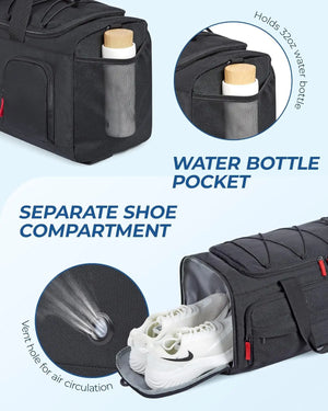 BAGSMART 3in1 Large Capacity Duffle and Sports Backpack