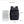 Black waterproof travel backpack with front pocket, flap closure, and top handle