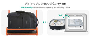 BAGSMART Large Capacity Waterproof Wheeled Travel Backpack