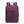 Purple compact waterproof backpack front view with zippered pocket and top handles