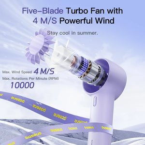 BASEUS GoTrip DT1 Mini Rechargeable Handheld Portable Fan