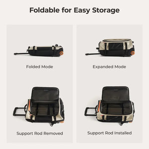 BAGSMART Large Capacity Waterproof Luggage and Travel Backpack