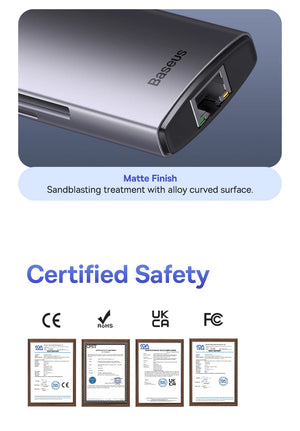 BASEUS Star Joy Series 8in1 USB-C Multiport Adapter and USB Hub