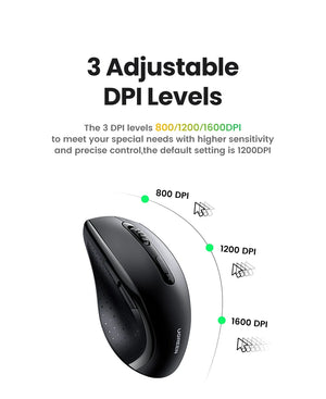 UGREEN MU511 Ergonomic Wireless Mouse