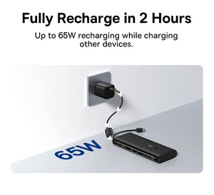 BASEUS EnerFill FC41 Digital Display Power Bank with Dual Cable