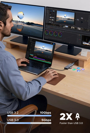 UGREEN Revodok Pro 6in1 USB-C Multiport Adapter and USB Hub