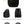 Black waterproof backpack shown from multiple angles with front organizer pocket