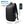 Black waterproof travel backpack with USB charging port, front pocket and shoulder straps