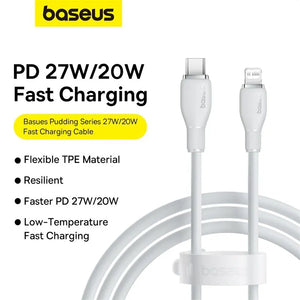BASEUS Pudding Series 20W USB-C to Lightning Fast Charging Cable