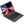 Bluetooth keyboard case with detachable keyboard and tablet, dark textured fabric finish